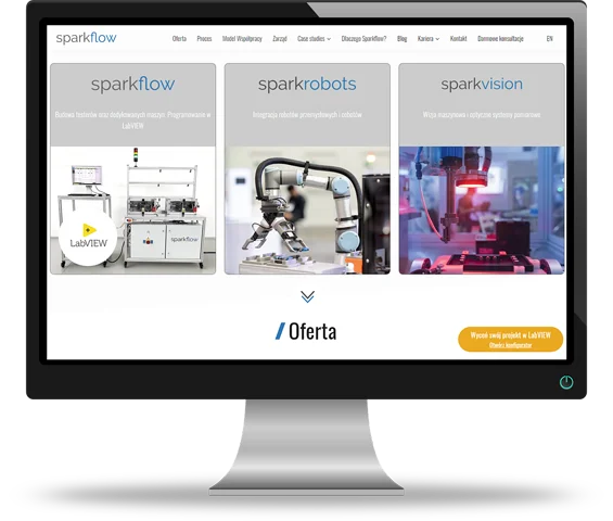 Strona internetowa Sparkflow